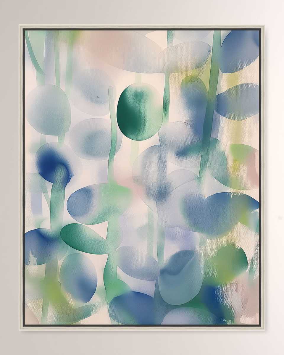 "Fluid Garden II" Framed Giclee